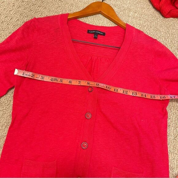 Laura Ashley Vintage Red Orange Cardigan – S - Picture 13 of 14